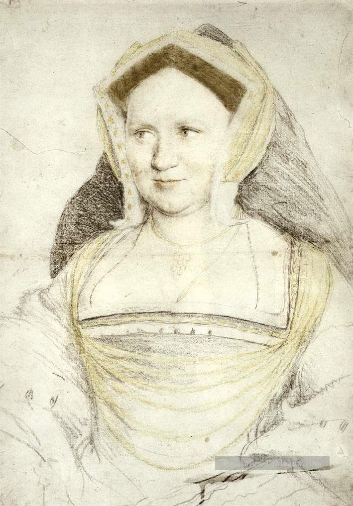 Portrait de dame Mary Guildford Renaissance Hans Holbein le Jeune Peintures à l'huile